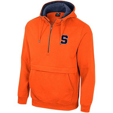 Men's Colosseum Orange Syracuse Orange Half-Zip Hoodie