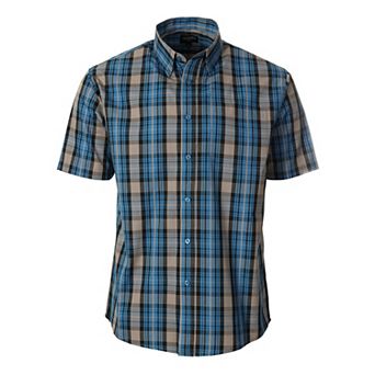 Gioberti Men's Plaid Short Sleeve Shirt