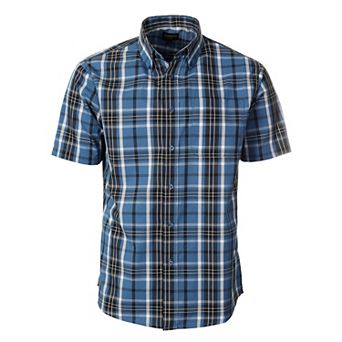 Gioberti Men's Plaid Short Sleeve Shirt
