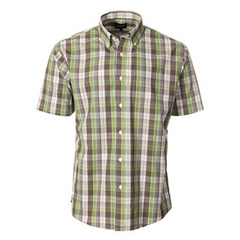 Gioberti Men's Plaid Short Sleeve Shirt