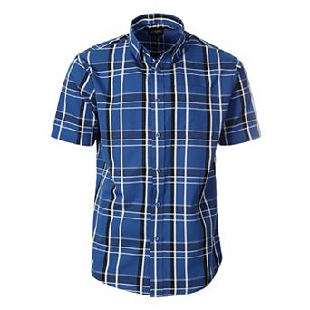 Gioberti Men's Plaid Short Sleeve Shirt