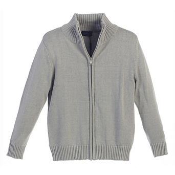 Gioberti Boy's Knitted Full Zipper 100% Cotton Cardigan Sweater