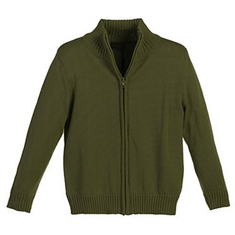 Gioberti Boy's Knitted Full Zipper 100% Cotton Cardigan Sweater