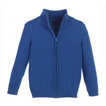 Gioberti Boy's Knitted Full Zipper 100% Cotton Cardigan Sweater