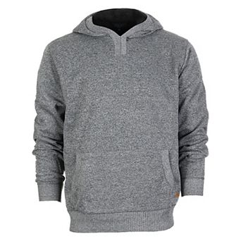 Gioberti Men's Knitted Pullover Hoodie Sweater With Soft Velvet Underlining