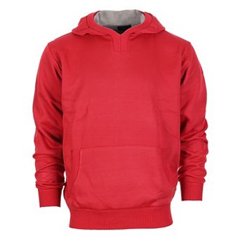 Gioberti Men's Knitted Pullover Hoodie Sweater With Soft Velvet Underlining