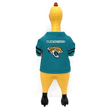 NFL Jacksonville Jaguars Rubber Chicken Pet Toy