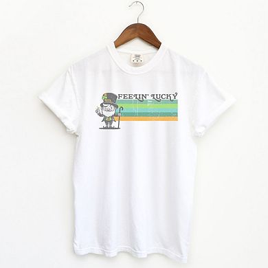 Feelin' Lucky Leprechaun Garment Dyed Tees