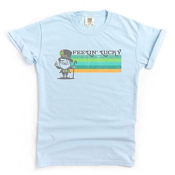 Feelin' Lucky Leprechaun Garment Dyed Tees