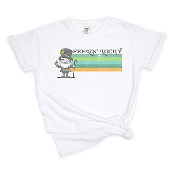 Feelin' Lucky Leprechaun Garment Dyed Tees