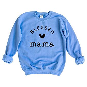 Blessed Mama Heart Sweatshirt