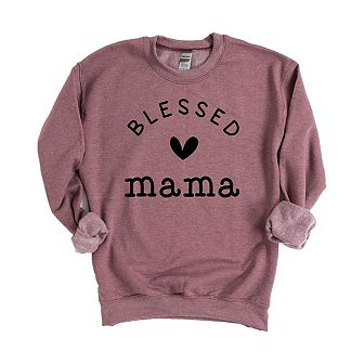 Blessed Mama Heart Sweatshirt