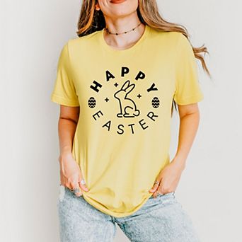 Simply Sage Market Happy Easter Eggs Short Sleeve Tee