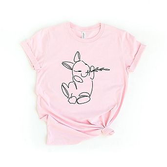 Simply Sage Market Hand Drawn Bunny Short Sleeve Tee