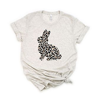 Leopard Bunny Short Sleeve Graphic Tee