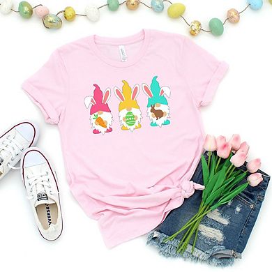 Easter Gnomes Short Sleeve Graphic Tee