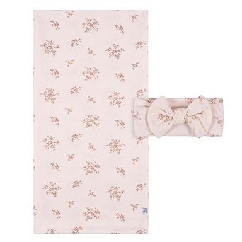 Baby Girl Just Born® Swaddle Blanket & Headband Set