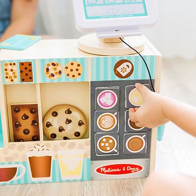 Melissa & Doug 35-pc. Wooden Café Barista Coffee Shop