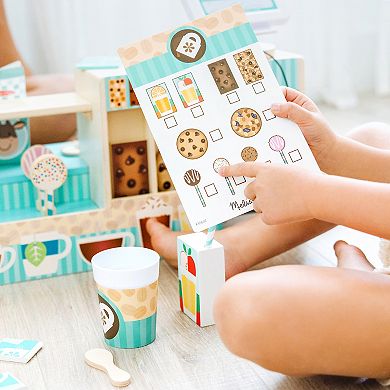Melissa & Doug 35-pc. Wooden Café Barista Coffee Shop