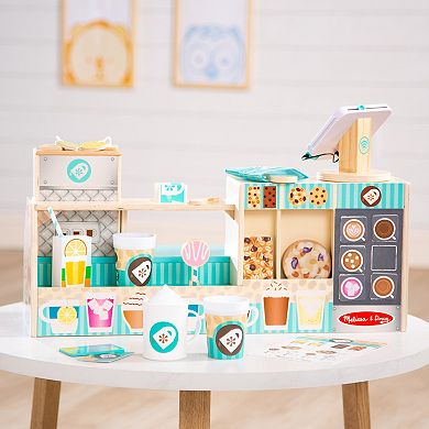 Melissa & Doug 35-pc. Wooden Café Barista Coffee Shop