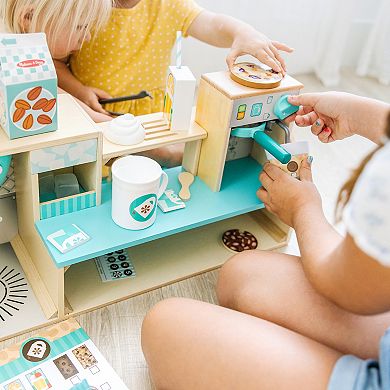 Melissa & Doug 35-pc. Wooden Café Barista Coffee Shop