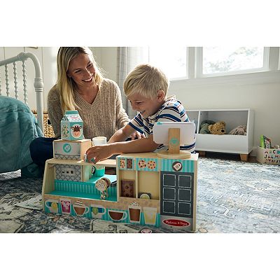 Melissa & Doug 35-pc. Wooden Café Barista Coffee Shop