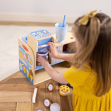 Melissa & Doug Wooden Cool Scoops Ice Creamery Play Food Toy