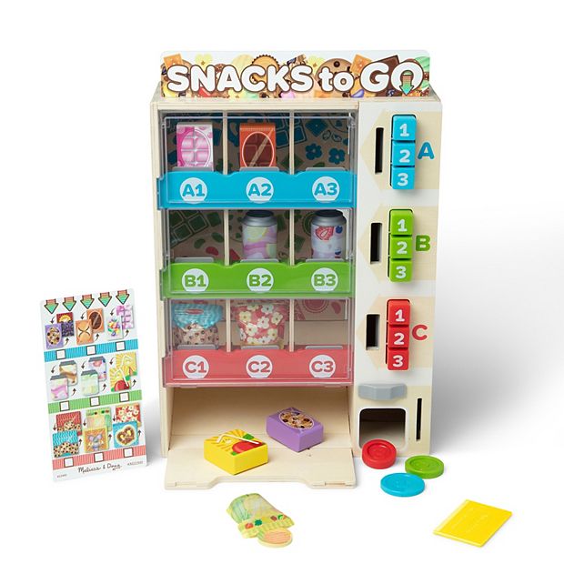 Show and Tell 4枚セット Melissa & Doug Sort, Stock, Select Wooden Vending Machine Play Set