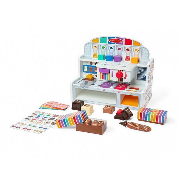 Melissa & Doug Wooden Chocolate Factory Pretend Play Set