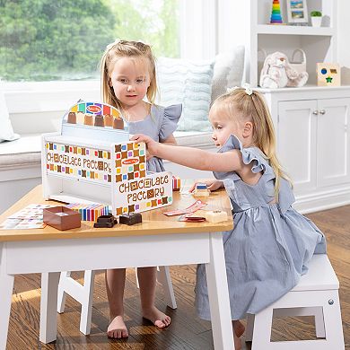 Melissa & Doug Wooden Chocolate Factory Pretend Play Set