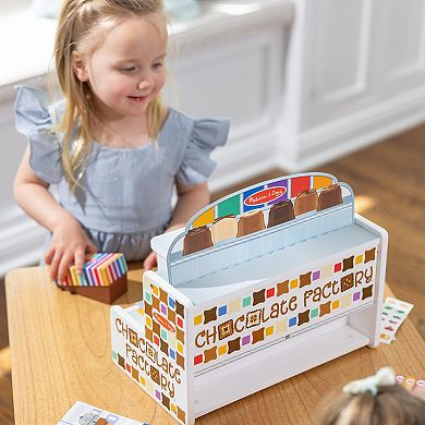 Melissa & Doug Wooden Chocolate Factory Pretend Play Set