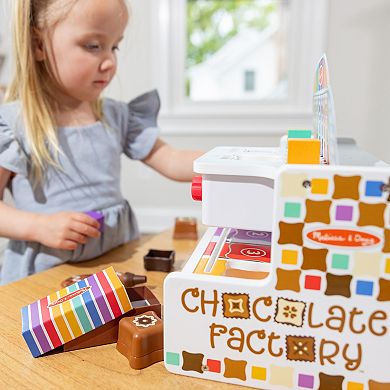 Melissa & Doug Wooden Chocolate Factory Pretend Play Set
