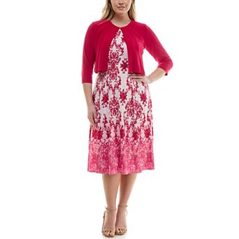 Plus Size Danny & Nicole 2 pc Cardigan & Dress Set