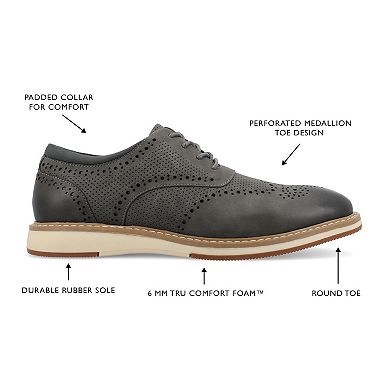 VANCE Patrick Men's Tru Comfort Foam Hybrid Oxford Shoes