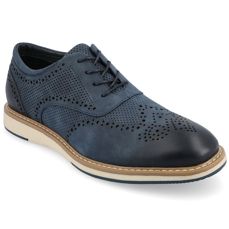 VANCE Patrick Men's Tru Comfort Foam Hybrid Oxford Shoes, Size: 8.5, Blue