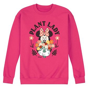Disney's Minnie Mouse Men's Plant Lady Fleece Sweatshirt
