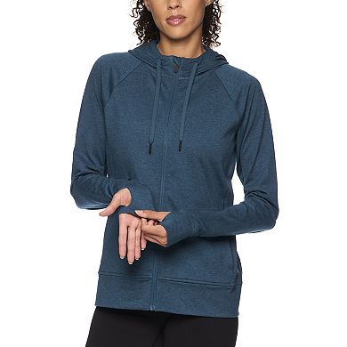 Women's Gaiam Flow Marled Hooded Jacket