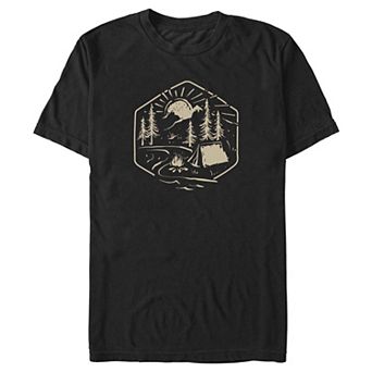 Big & Tall Mountain Camp Site Graphic Tee