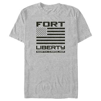 Big & Tall Fort Liberty N.C. USA Flag Graphic Tee