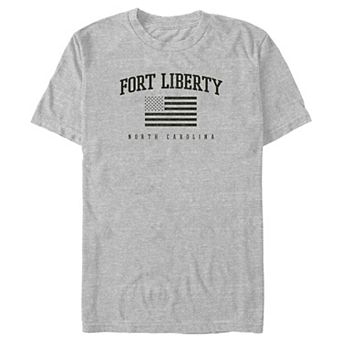 Big & Tall Fort Liberty USA Flag N.C. Graphic Tee