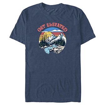 Big & Tall Get Elevated MountainView Stamp Graphic Tee