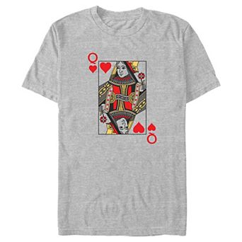 Big & Tall Queen Of Hearts Card Graphic Tee