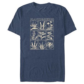 Big & Tall Plants And Herbs Images Graphic Tee