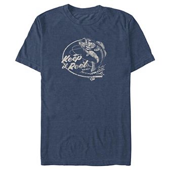 Big & Tall Fishing Keep It Real Graphic Tee