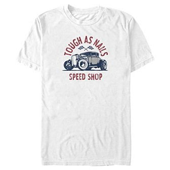 Big & Tall Tough As Nails Speed Shop Graphic Tee