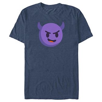 Big & Tall Purple Devil Emoji Graphic Tee