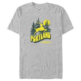 Big & Tall Portland Oregon Forest Graphic Tee