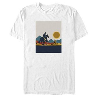 Big & Tall Sunset Cowboy Graphic Tee