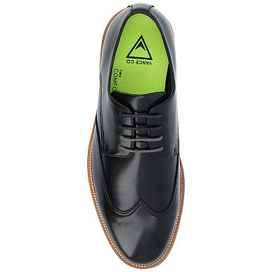VANCE Evander Men's Tru Comfort Foam Wingtip Derby Shoes