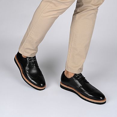 VANCE Evander Men's Tru Comfort Foam Wingtip Derby Shoes